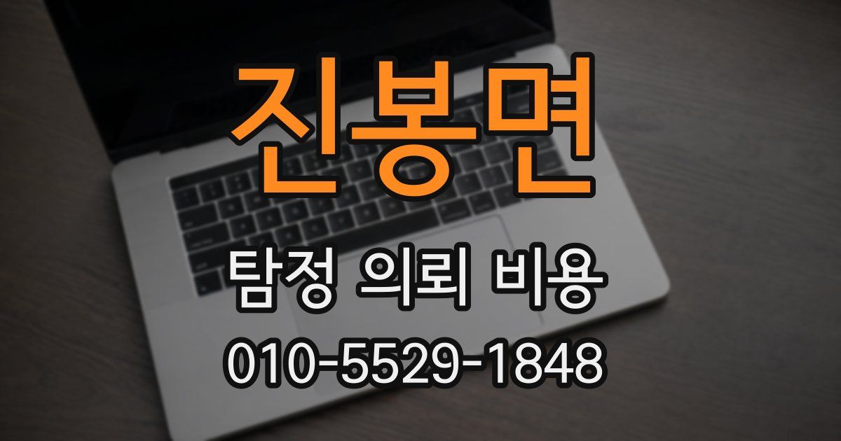 진봉면 탐정 의뢰 비용