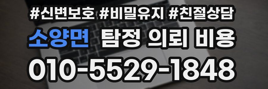 소양면 탐정 의뢰 비용