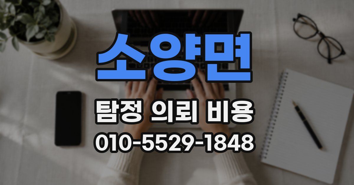 소양면 탐정 의뢰 비용
