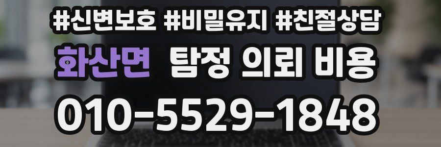 화산면 탐정 의뢰 비용