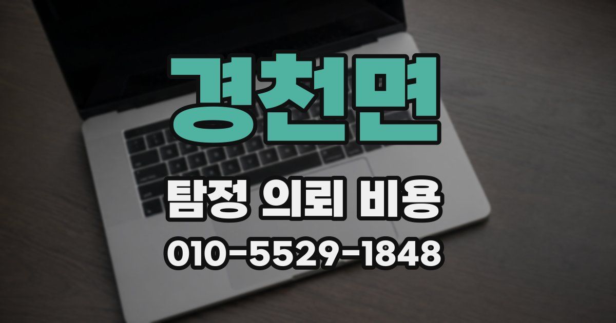 경천면 탐정 의뢰 비용