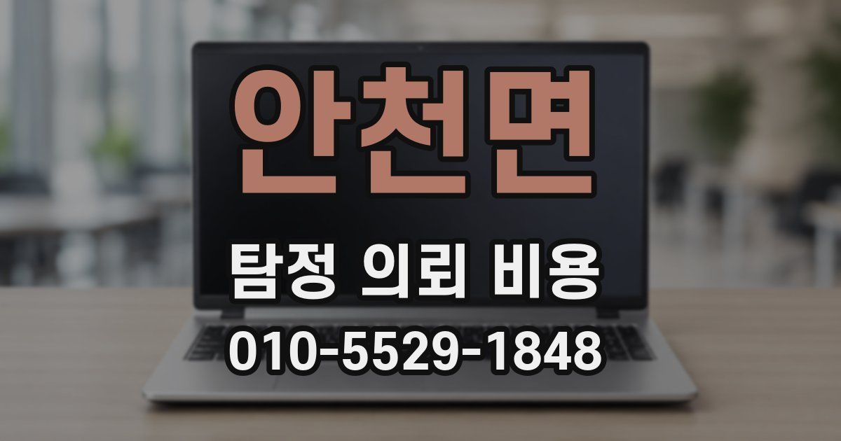 안천면 탐정 의뢰 비용