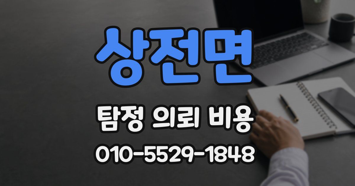 상전면 탐정 의뢰 비용