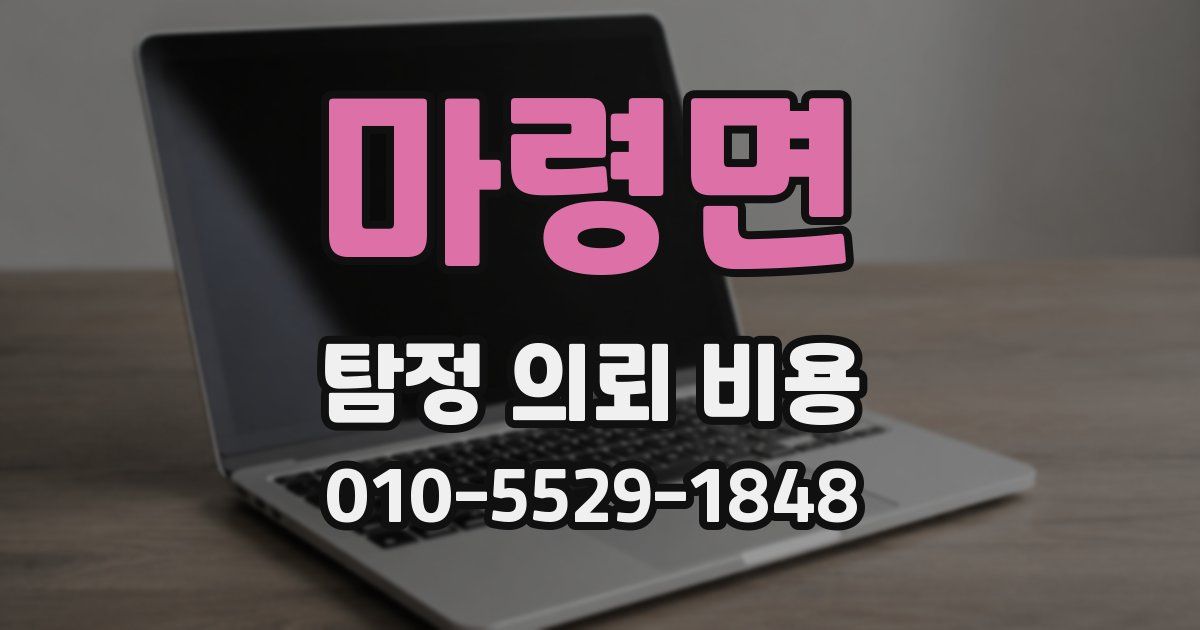 마령면 탐정 의뢰 비용