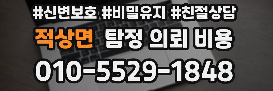 적상면 탐정 의뢰 비용