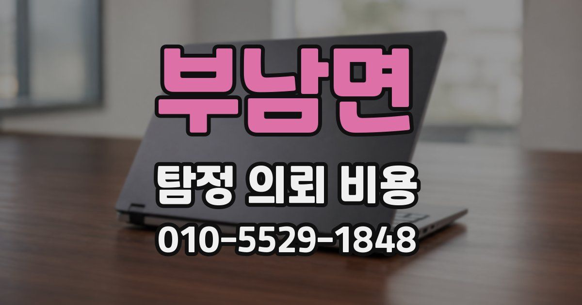 부남면 탐정 의뢰 비용