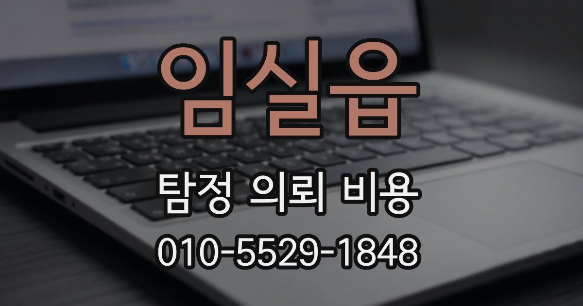 임실읍 탐정 의뢰 비용