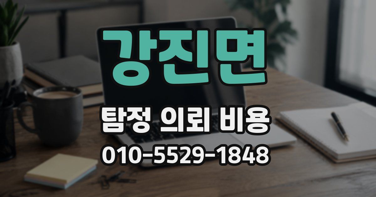 강진면 탐정 의뢰 비용