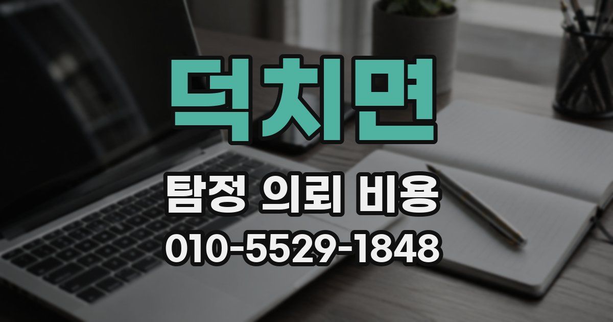 덕치면 탐정 의뢰 비용