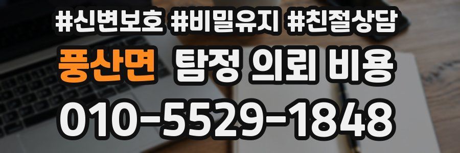 풍산면 탐정 의뢰 비용