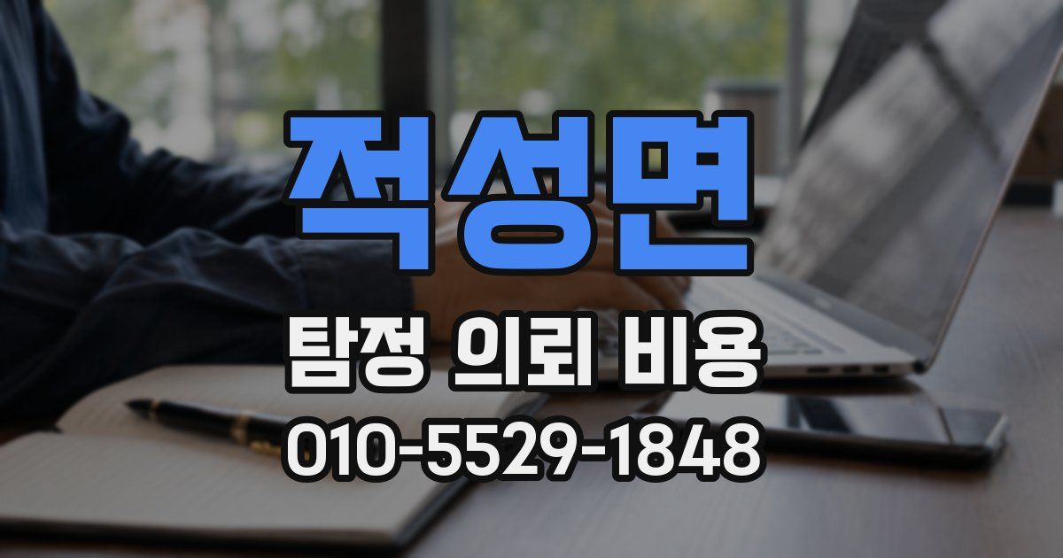 적성면 탐정 의뢰 비용