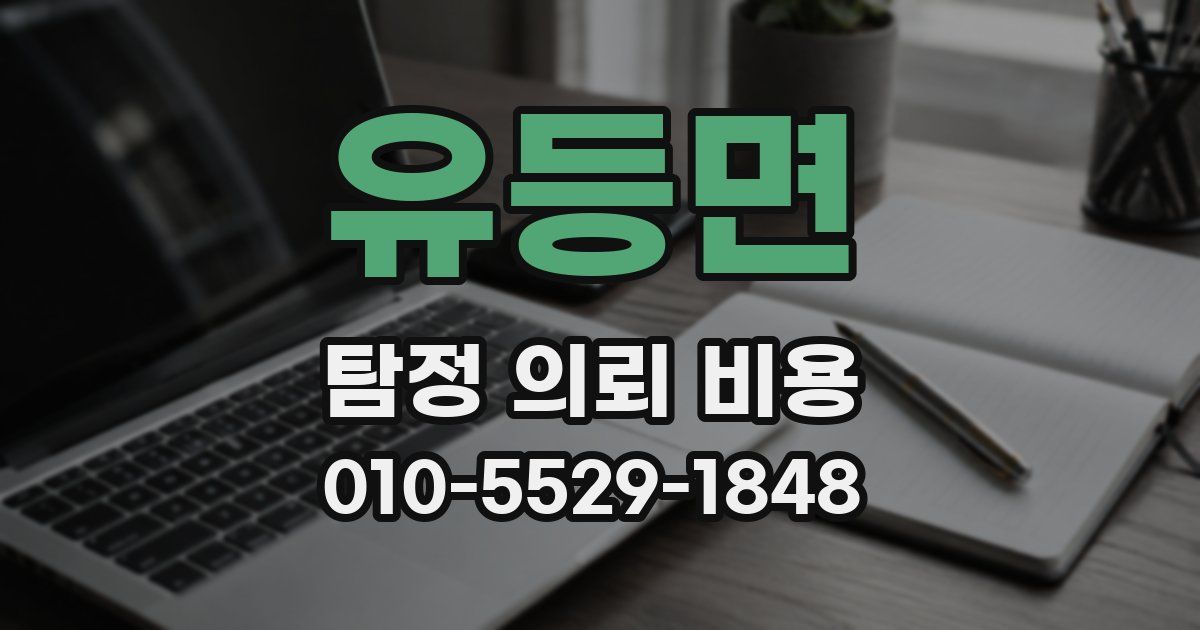 유등면 탐정 의뢰 비용