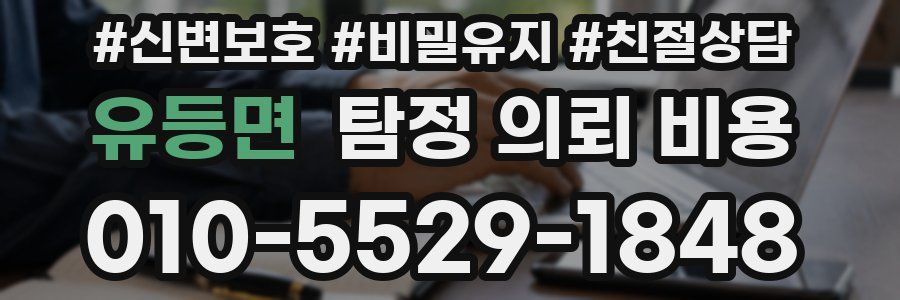 유등면 탐정 의뢰 비용