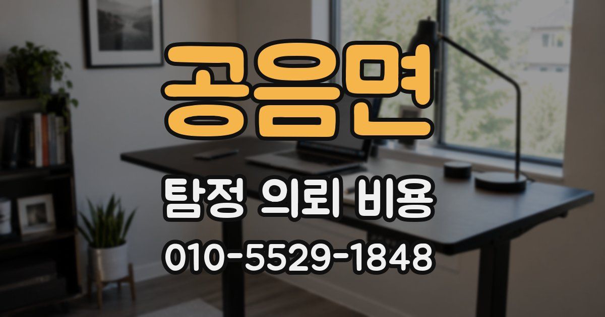 공음면 탐정 의뢰 비용