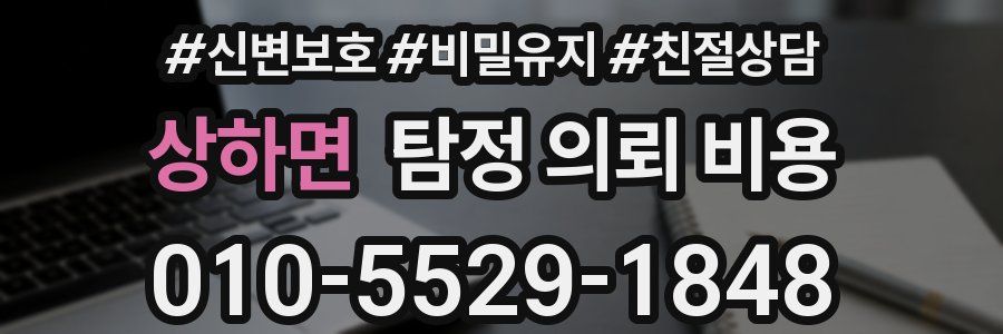 상하면 탐정 의뢰 비용
