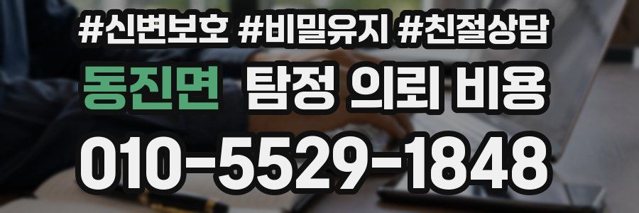 동진면 탐정 의뢰 비용