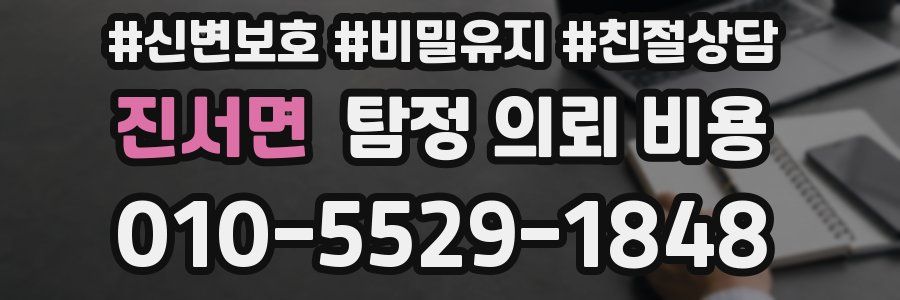 진서면 탐정 의뢰 비용