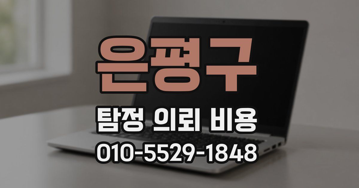 은평구 탐정 의뢰 비용