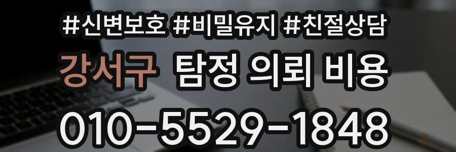 강서구 탐정 의뢰 비용