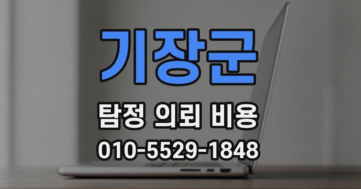 기장군 탐정 의뢰 비용