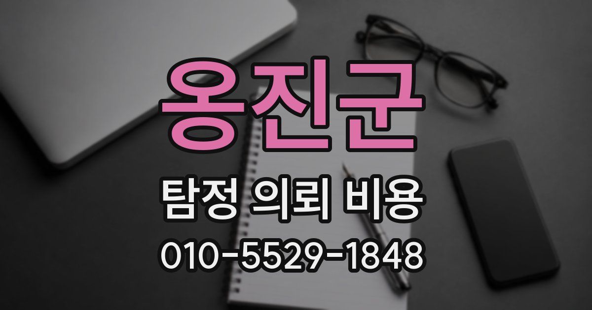 옹진군 탐정 의뢰 비용