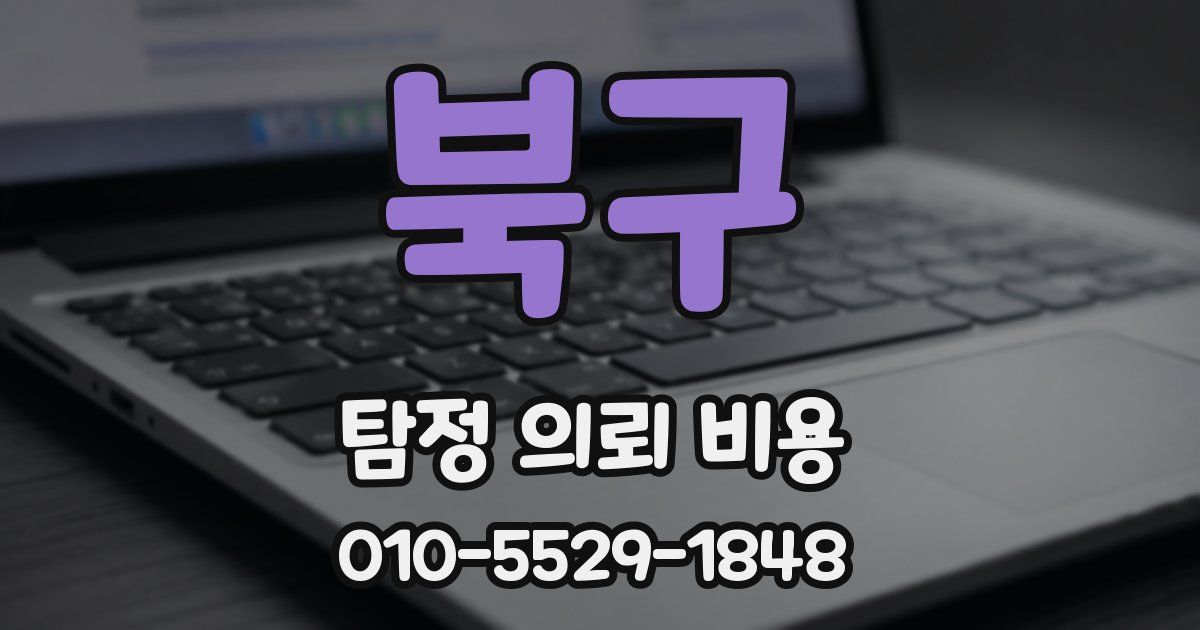 북구 탐정 의뢰 비용