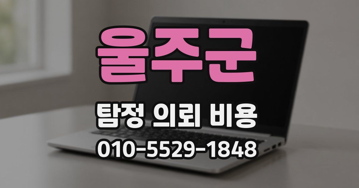 울주군 탐정 의뢰 비용