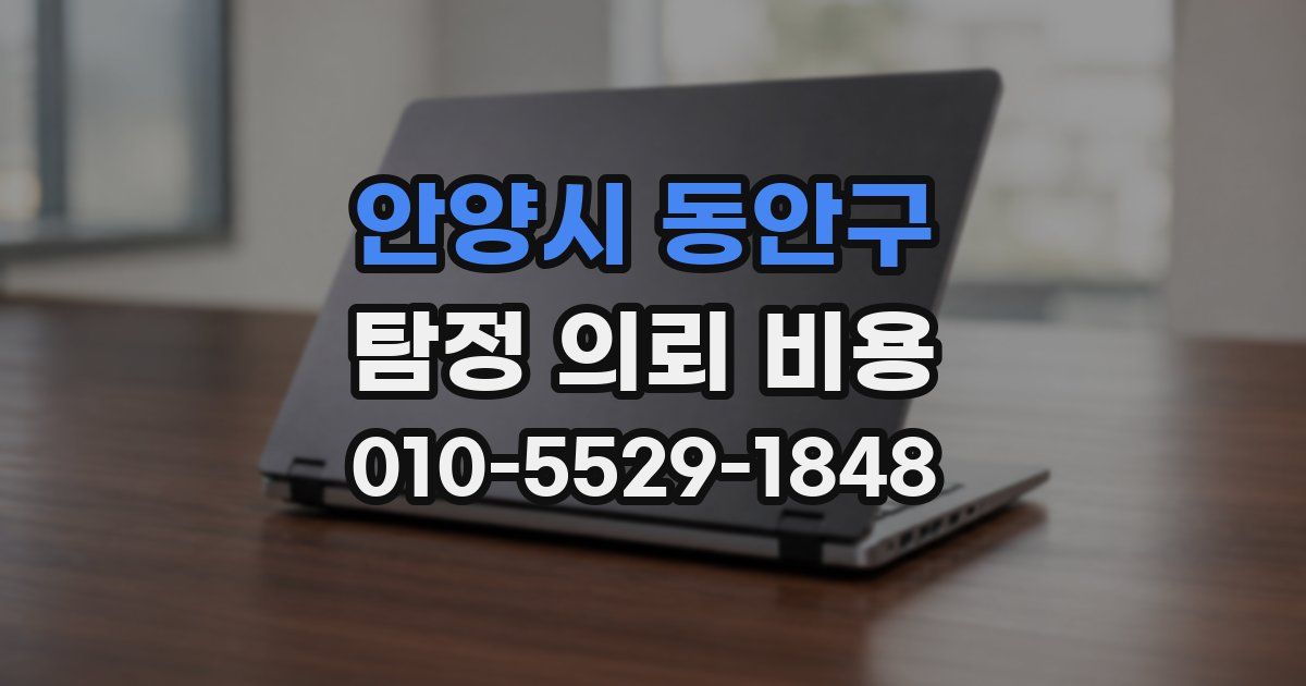 안양시 동안구 탐정 의뢰 비용