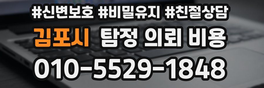 김포시 탐정 의뢰 비용
