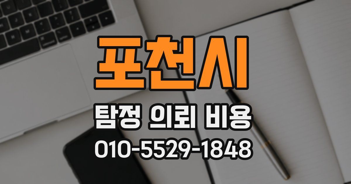 포천시 탐정 의뢰 비용