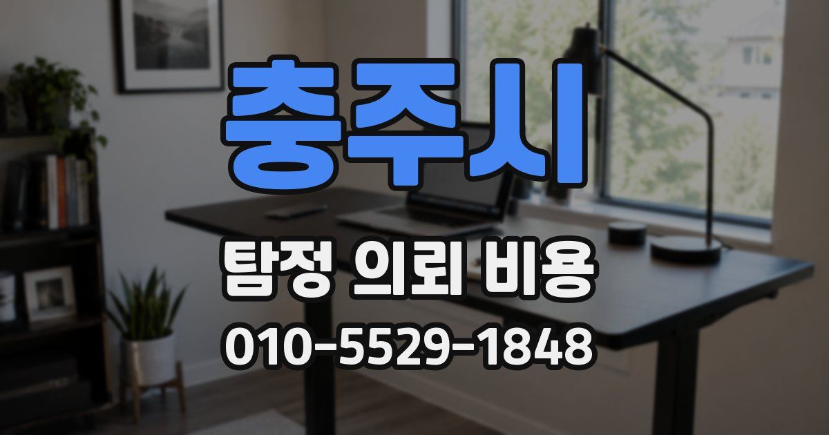 충주시 탐정 의뢰 비용