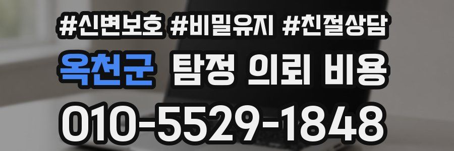 옥천군 탐정 의뢰 비용