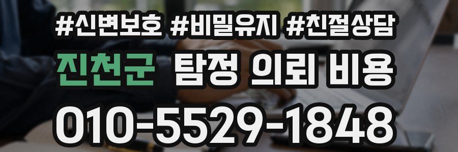 진천군 탐정 의뢰 비용