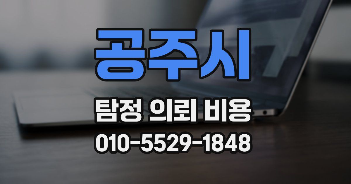 공주시 탐정 의뢰 비용