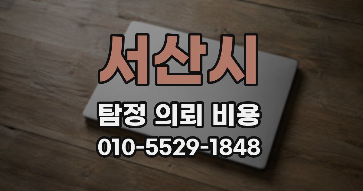 서산시 탐정 의뢰 비용