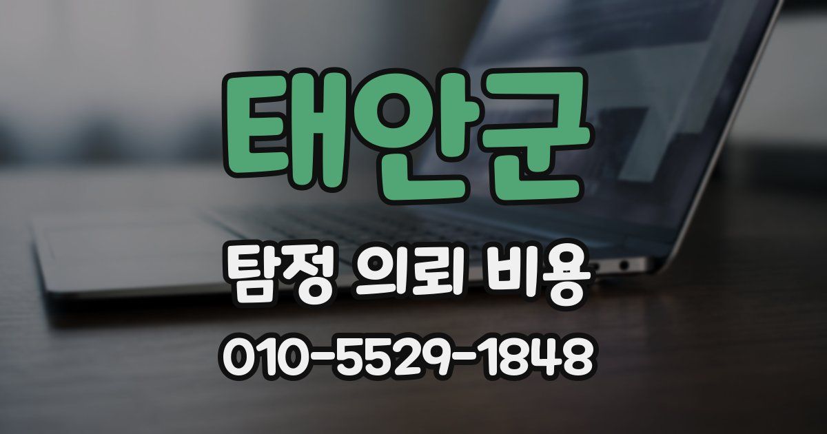 태안군 탐정 의뢰 비용