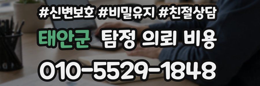 태안군 탐정 의뢰 비용