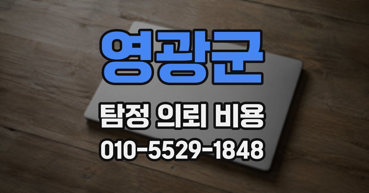 영광군 탐정 의뢰 비용