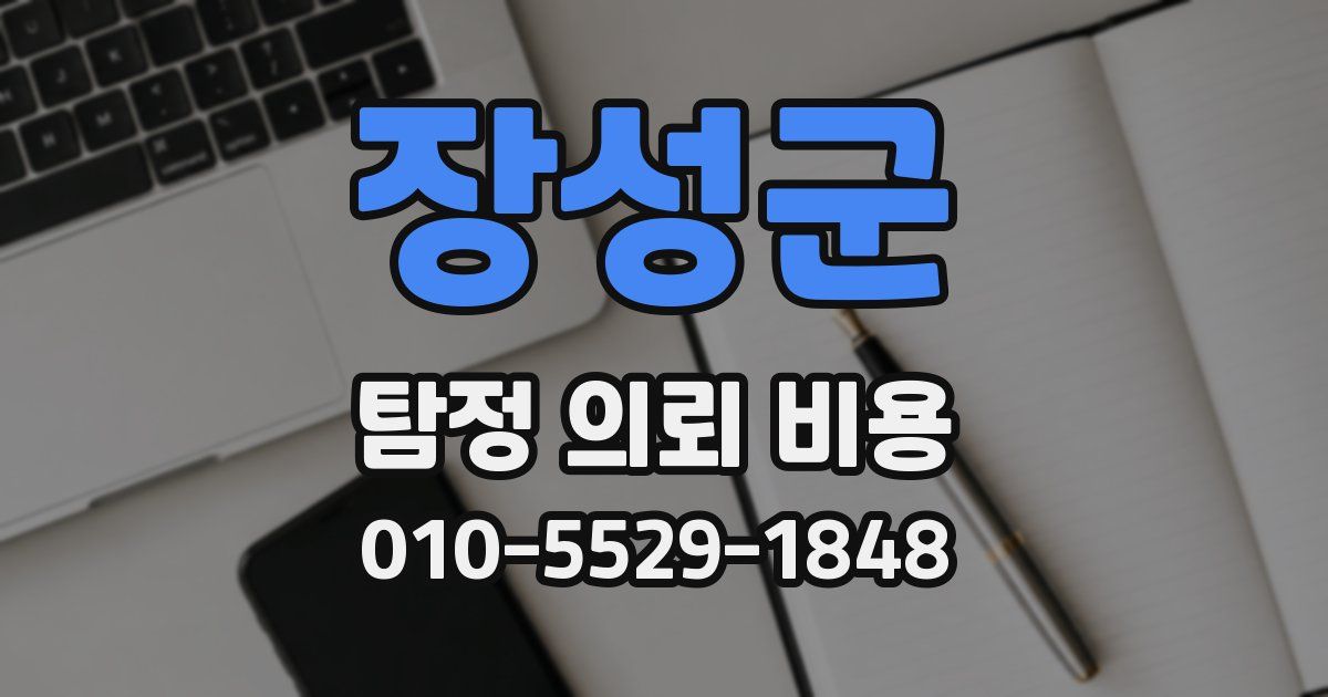 장성군 탐정 의뢰 비용