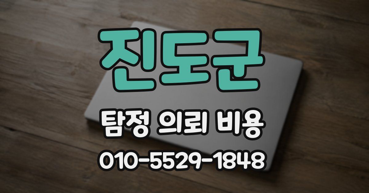 진도군 탐정 의뢰 비용