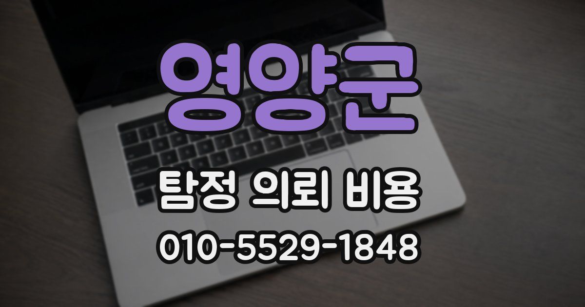 영양군 탐정 의뢰 비용