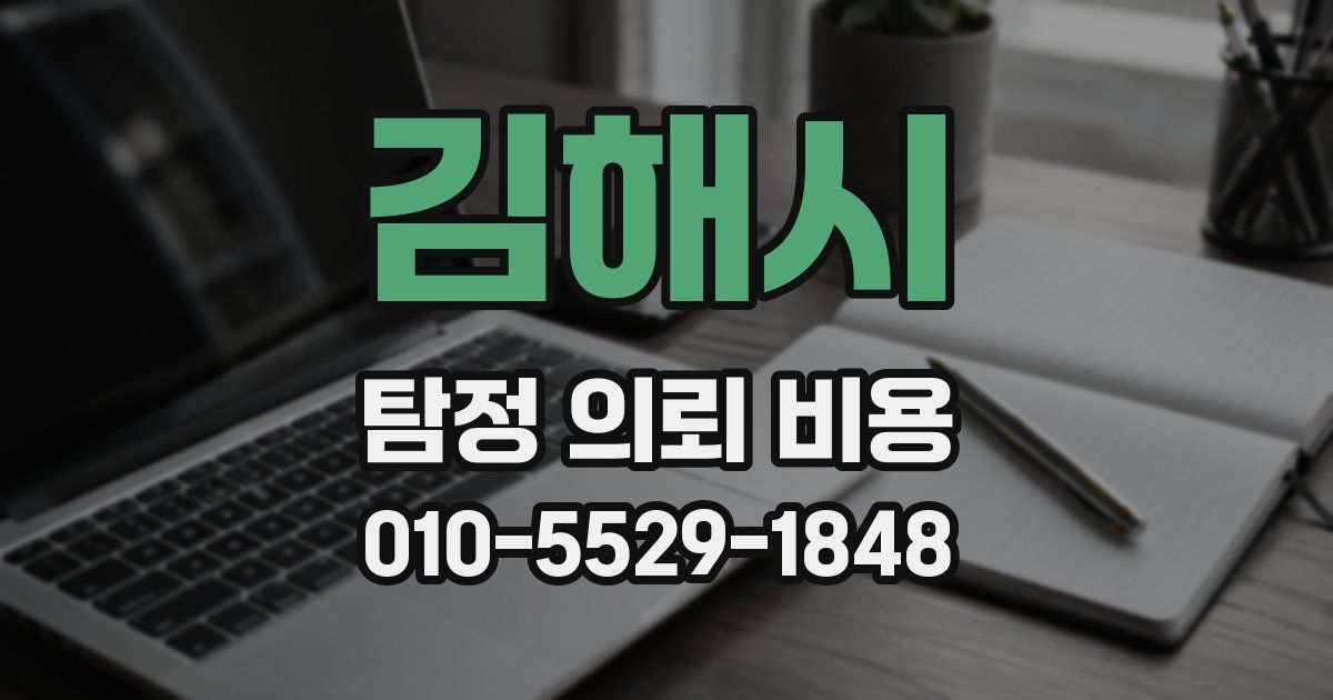 김해시 탐정 의뢰 비용