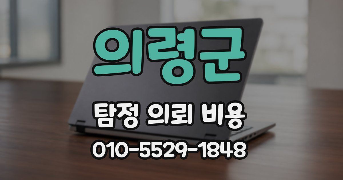 의령군 탐정 의뢰 비용