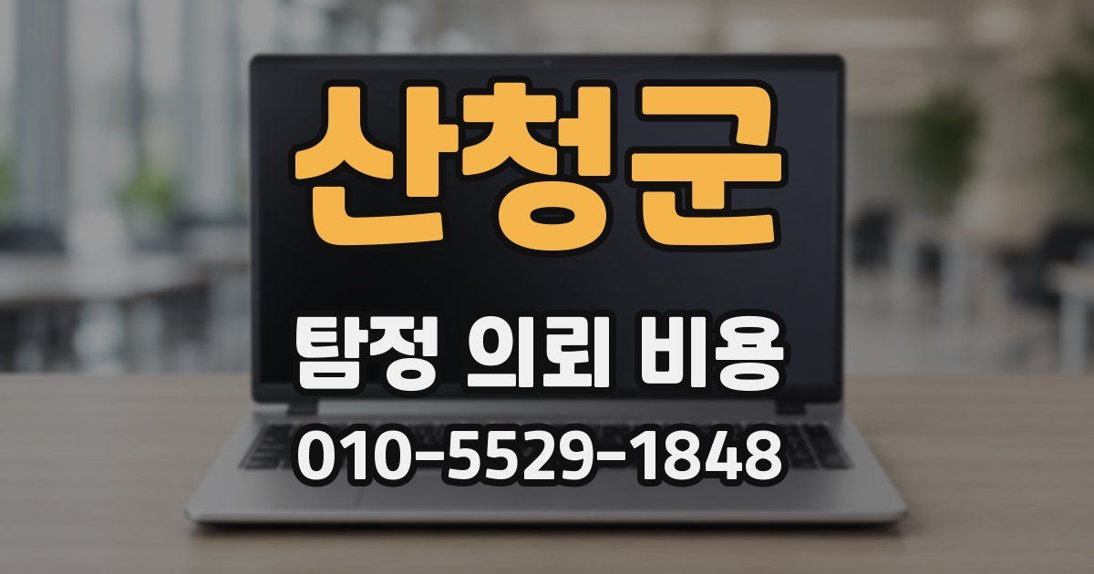 산청군 탐정 의뢰 비용