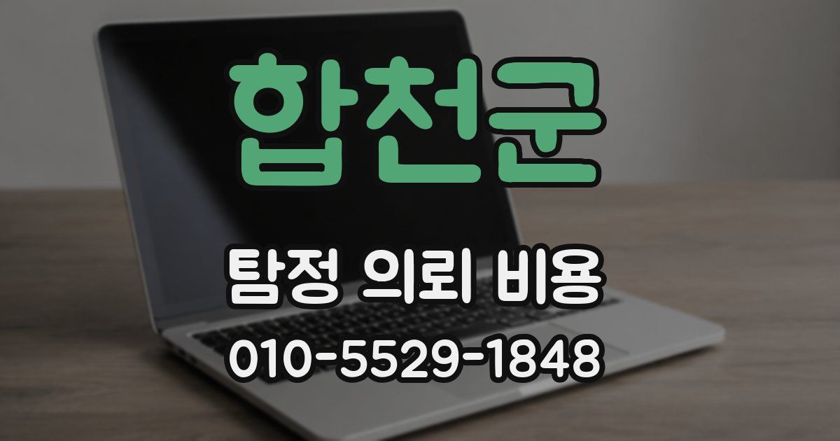 합천군 탐정 의뢰 비용