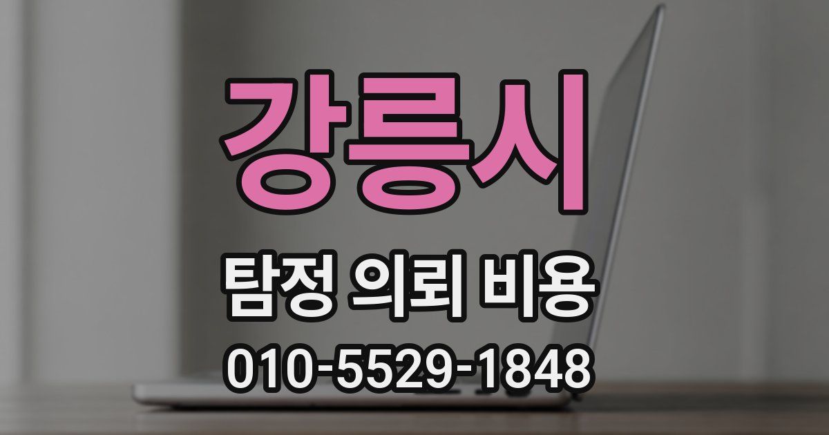 강릉시 탐정 의뢰 비용