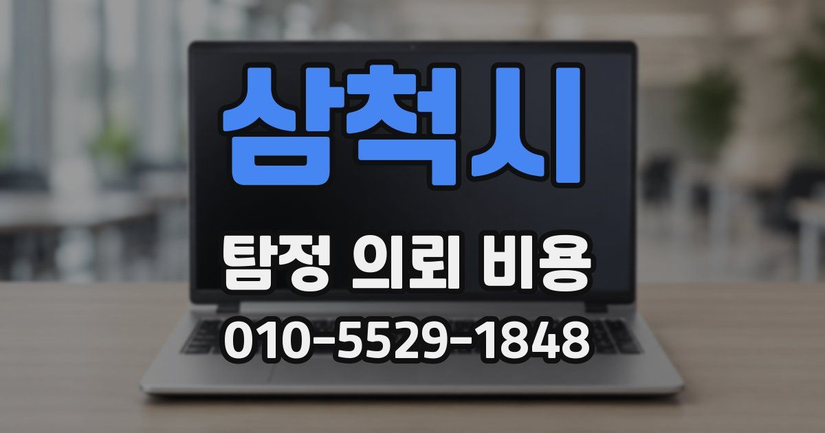 삼척시 탐정 의뢰 비용