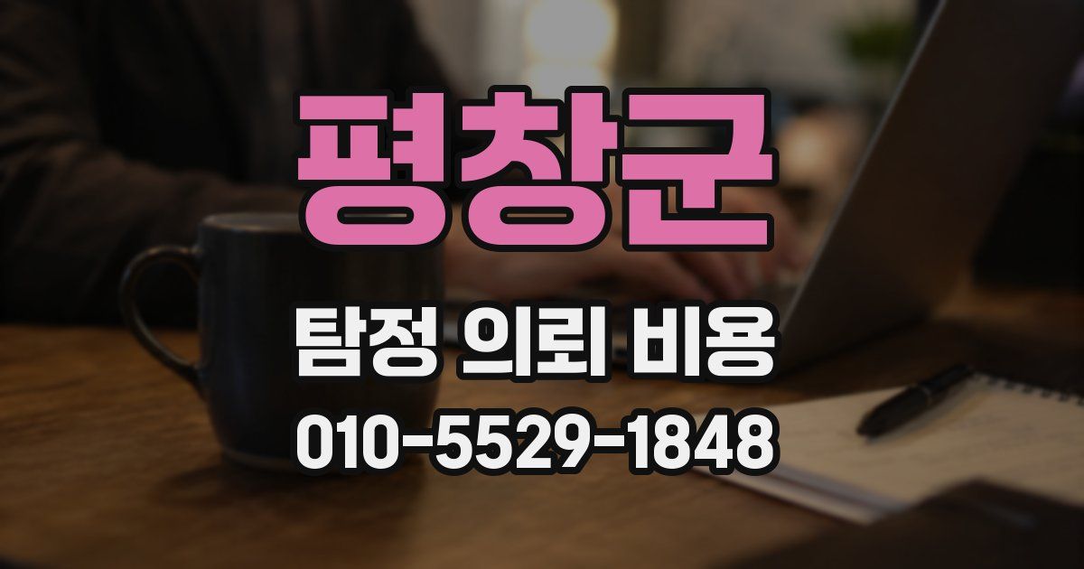 평창군 탐정 의뢰 비용