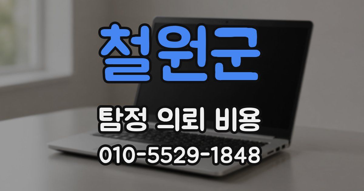 철원군 탐정 의뢰 비용