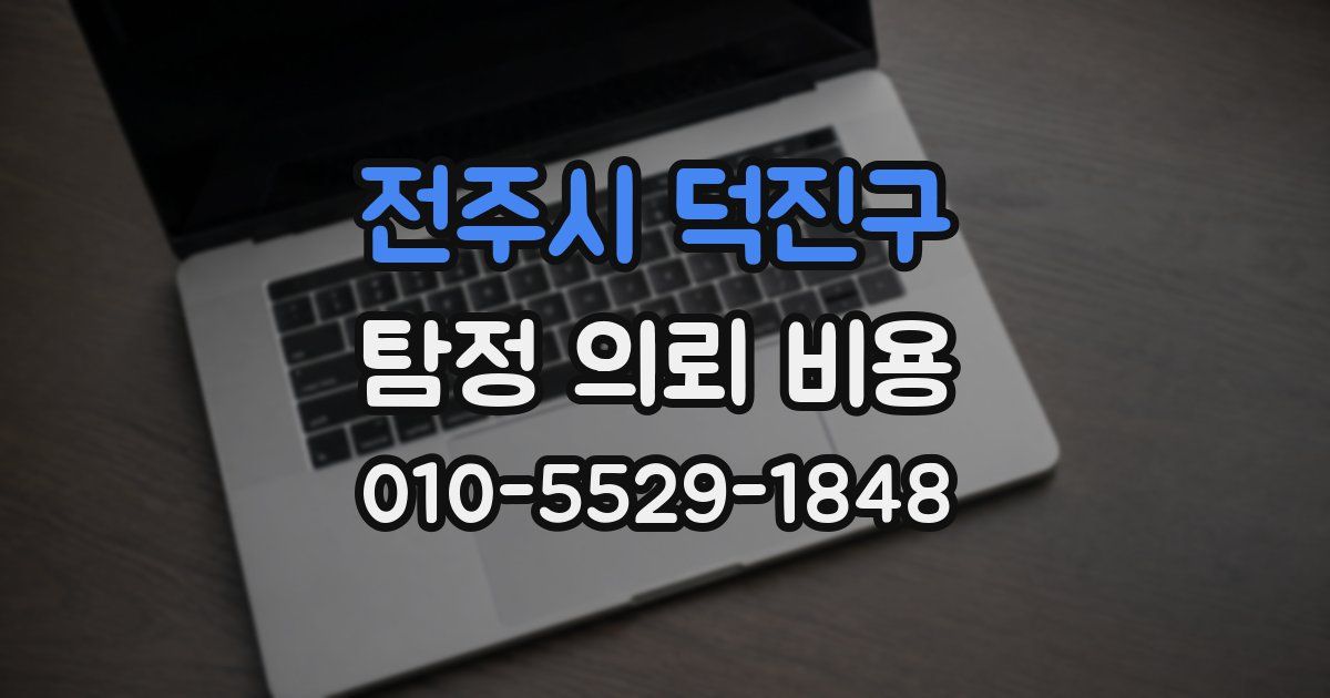 전주시 덕진구 탐정 의뢰 비용